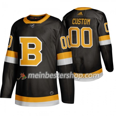 Boston Bruins Custom Adidas 2019-2020 Schwarz Trikot Authentic - Herren